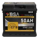 BSA EFB Autobatterie 50Ah 12V Start Stop Autobatterie