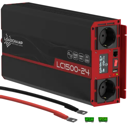 Loadchamp Sinus Wechselrichter 1500W 24V Inverter