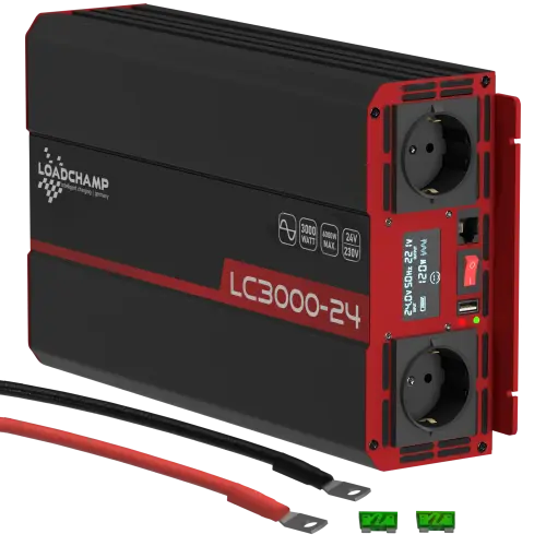 Loadchamp Sinus Wechselrichter 3000W 24V Inverter