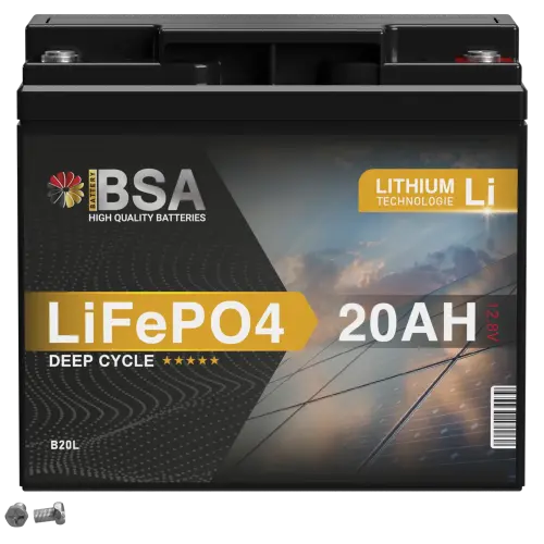 BSA LiFePO4 20Ah 12V Lithium Batterie