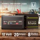 Loadchamp LiFePO4 Ladegerät 12V 20A