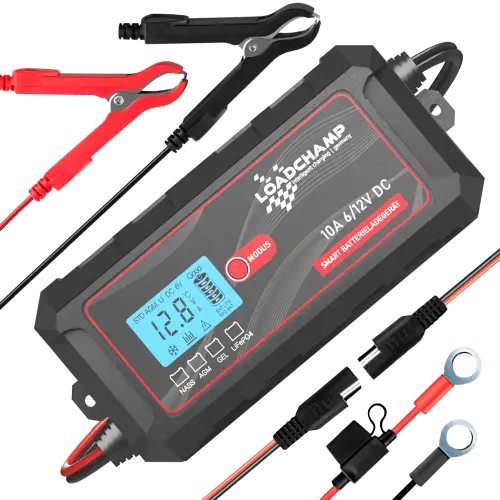 Loadchamp Batterie Ladegerät 6V/12V 10 Ampere