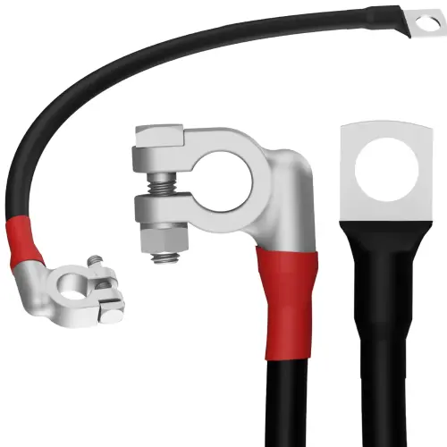 Batterie Kabel 50 x 400mm mit Polklemme Pluspol