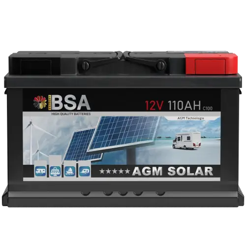 BSA AGM Solarbatterie 110Ah 12V