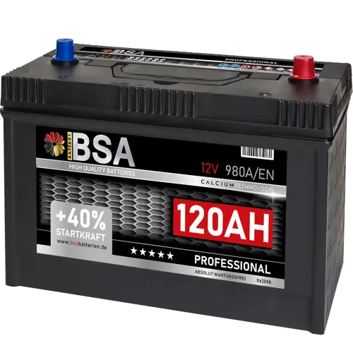 BSA Professional LKW Starter Batterie 120Ah 12V