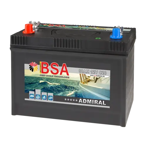 BSA Admiral Bootsbatterie 80Ah 12V