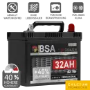 BSA Professional Rasentraktor Starterbatterie 32Ah 12V