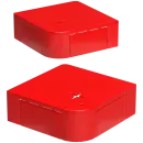 Batterie Polabdeckung +- Rot