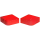 Batterie Polabdeckung +- Rot