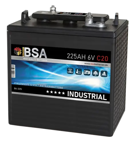 BSA Industrial Antriebsbatterie 225Ah 6V