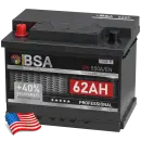 BSA US Professional Autobatterie 62Ah 12V