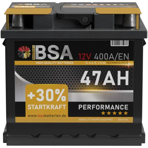 BSA Performance Autobatterie 47Ah 12V