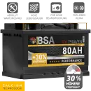 BSA Performance Autobatterie 80Ah 12V