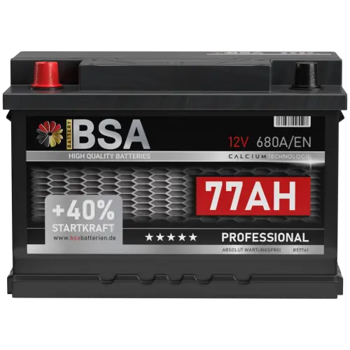 BSA US Professional Autobatterie PPL 77Ah 12V