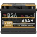 BSA Performance Autobatterie 65Ah 12V