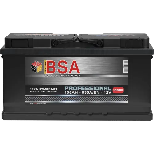 BSA Professional Autobatterie 105Ah 12V