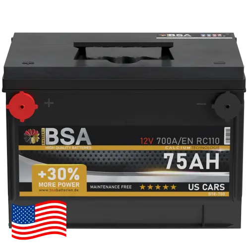 BSA US CAR Autobatterie 75Ah 12V