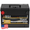 BSA US CAR Autobatterie 75Ah 12V