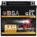 BSA YTX5L-BS Gel Motorradbatterie 5Ah 12V