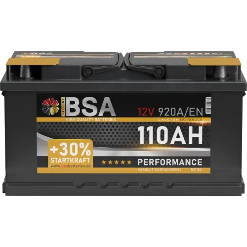 BSA Performance Autobatterie 110Ah 12V