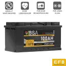 BSA EFB Autobatterie 100Ah 12V Start Stop Autobatterie