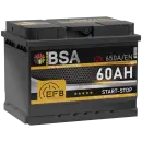 BSA EFB Autobatterie 60Ah 12V Start Stop Autobatterie