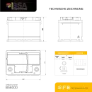 BSA EFB Autobatterie 60Ah 12V Start Stop Autobatterie