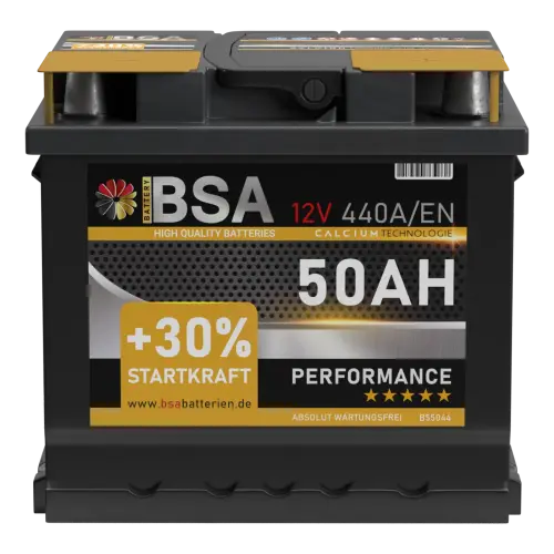 BSA Performance Autobatterie 50Ah 12V