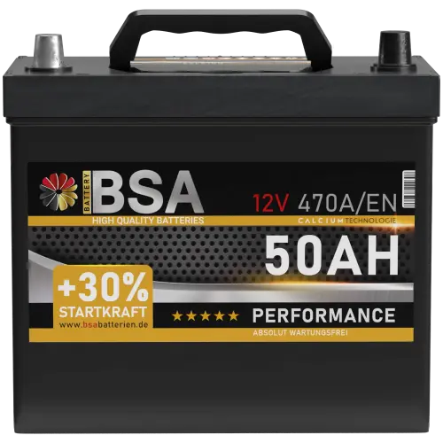BSA Asia Autobatterie 50Ah 12V PPL Batterie