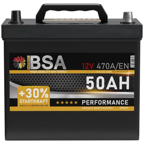BSA Asia Autobatterie 50Ah 12V PPR Batterie