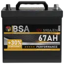 BSA Asia Autobatterie 67Ah 12V PPR Batterie