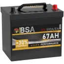 BSA Asia Autobatterie 67Ah 12V PPR Batterie