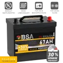 BSA Asia Autobatterie 67Ah 12V PPR Batterie