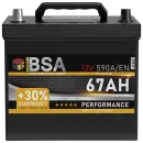 BSA Asia Autobatterie 67Ah 12V PPL Batterie