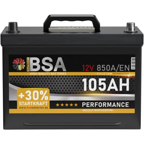 BSA Asia Autobatterie 105Ah 12V PPR Batterie