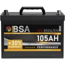 BSA Asia Autobatterie 105Ah 12V PPR Batterie