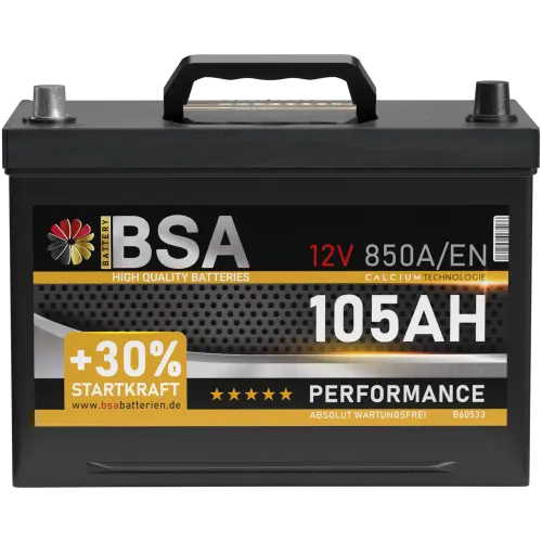 BSA Asia Autobatterie 105Ah 12V PPL Batterie