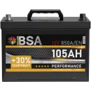 BSA Asia Autobatterie 105Ah 12V PPL Batterie