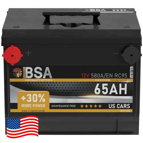 BSA US CARS Autobatterie 65Ah 12V