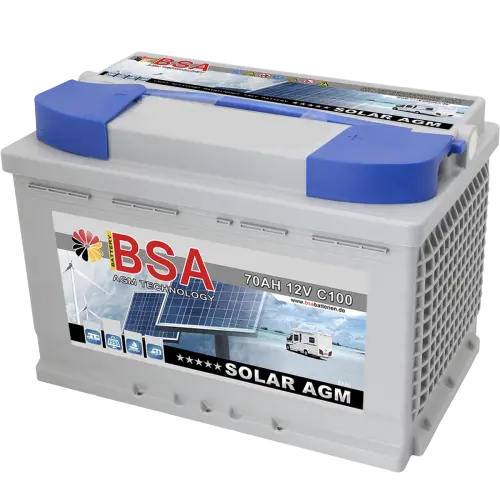 BSA Solar AGM Batterie 70Ah 12V