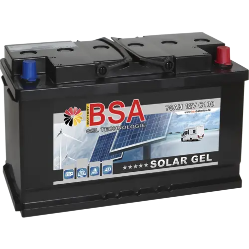 BSA Solarbatterie GEL 70Ah 12V Batterie Gel Akku