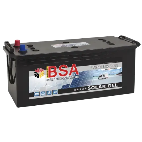 BSA Solarbatterie GEL 170Ah 12V Batterie Gel Akku