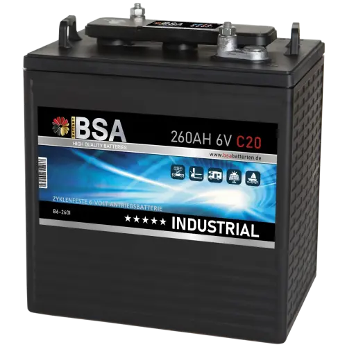 BSA Industrial Antriebsbatterie 260Ah 6V