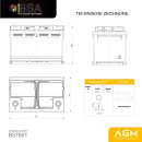 BSA AGM Autobatterie 75Ah 12V Batterie Start-Stop Starterbatterie