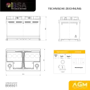 BSA AGM Autobatterie 85Ah 12V Batterie Start-Stop Starterbatterie