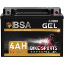 BSA YTX4L-BS Gel Motorradbatterie 4Ah 12V