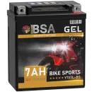 BSA YTX7L-BS Gel Motorradbatterie 7Ah 12V