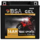 BSA YTX14-BS Gel Motorradbatterie 14Ah 12V