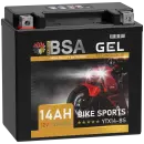 BSA YTX14-BS Gel Motorradbatterie 14Ah 12V