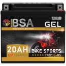BSA YTX20L-BS Gel Motorradbatterie 20Ah 12V